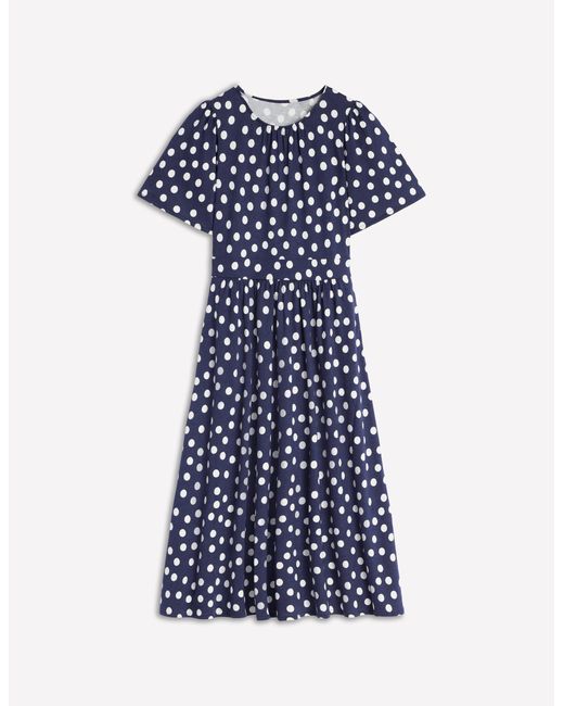 Boden Purple Louisa Jersey Midi Dress