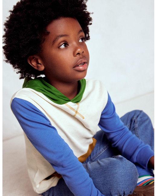 T-Shirt Semi-Épais À Capuche-Avoine Chiné/Bleu Rivière Boden pour homme en coloris Green