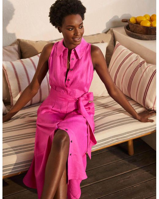 kate linen dress boden