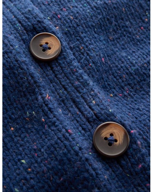 Boden Blue Davina Puff Sleeve Cardigan- Nep
