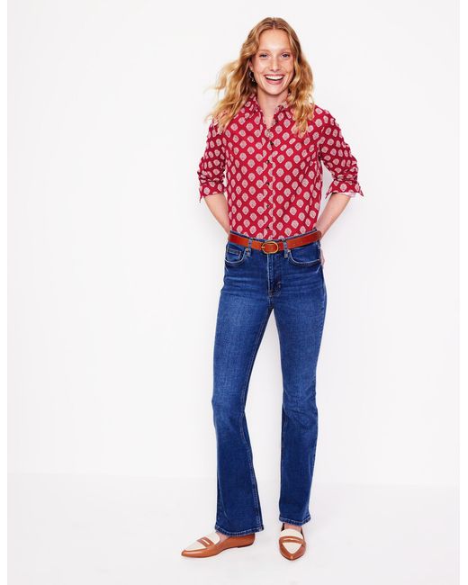 Boden Red Sienna Cord Shirt