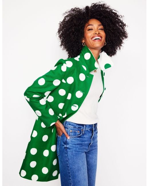 Boden Green Occasion Coat