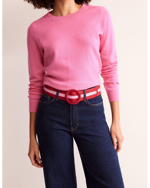 Boden Red Stripe Belt