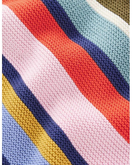 Boden Blue Textured Stitch Jumper