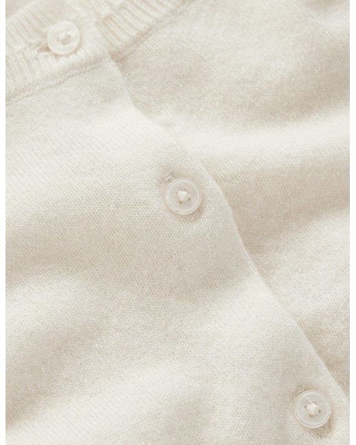 Boden Blue Eva Cashmere Cropped Cardigan
