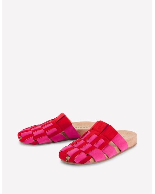 Boden Pink Loretta Multi Strap Clog