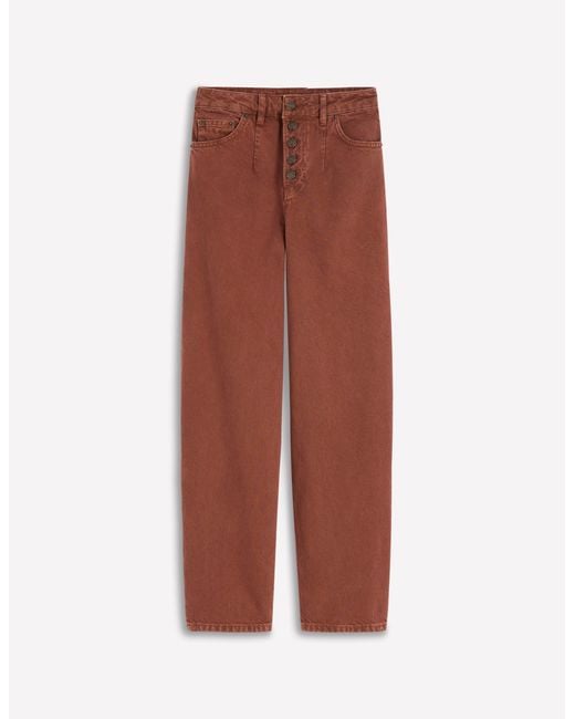 Boden Multicolor Exposed Button Straight Jeans