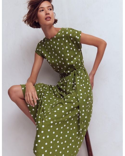Boden Green Eve Jersey Midi Dress