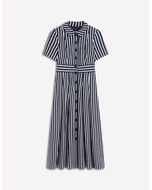 Boden Blue Bridget Ponte Shirt Dress