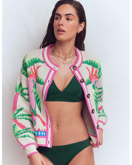 Boden Green Classic Bikini Bottoms