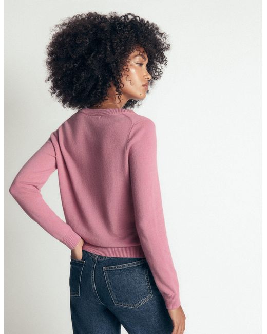 Boden Green Elsie Cashmere V Neck Jumper
