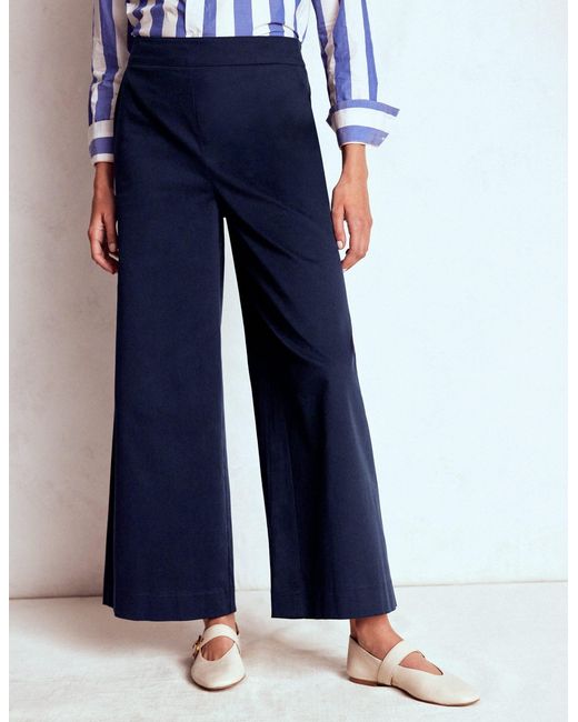 Boden Blue Pull On Cropped Pants