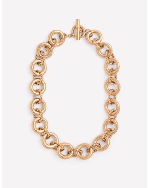 Boden Metallic Twist Link Necklace