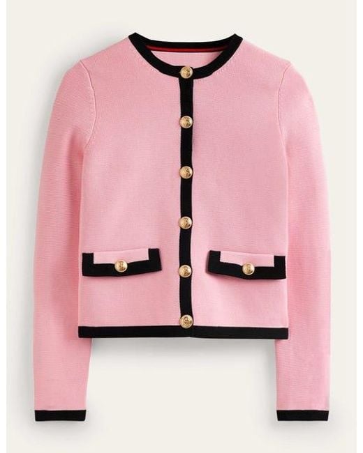 Boden Pink Holly Knitted Jacket
