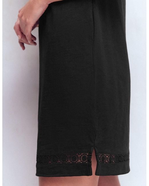 Boden Black Hattie Jersey T-Shirt Dress