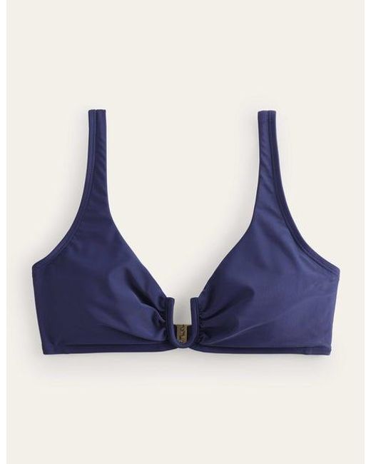 Boden Blue U-bar Bikini Top