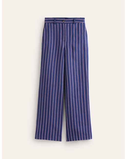 Pantalon westbourne rayé Boden en coloris Blue