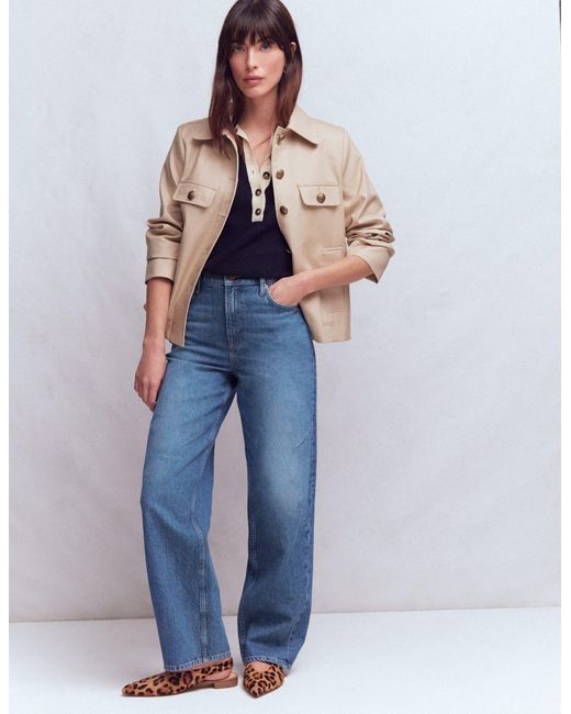 Boden Blue Barrel Jeans