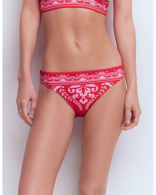 Boden Red Porto Bikini Bottoms