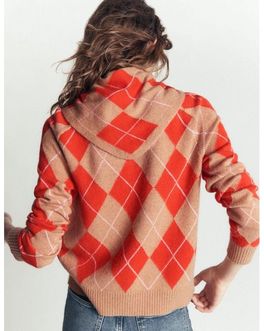 Boden Red Alpaca Knitted Neckerchief