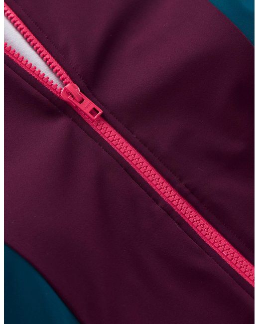 Boden Purple Rash Guard Swimsuit