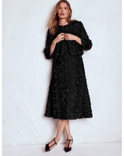 Boden Petal Textured Cropped Jacket- Petal Tulle