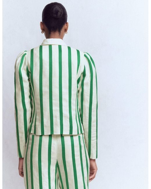 Boden Green Salisbury Puff Sleeve Jacket