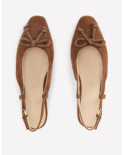 Boden Brown Easy Slingback Flats