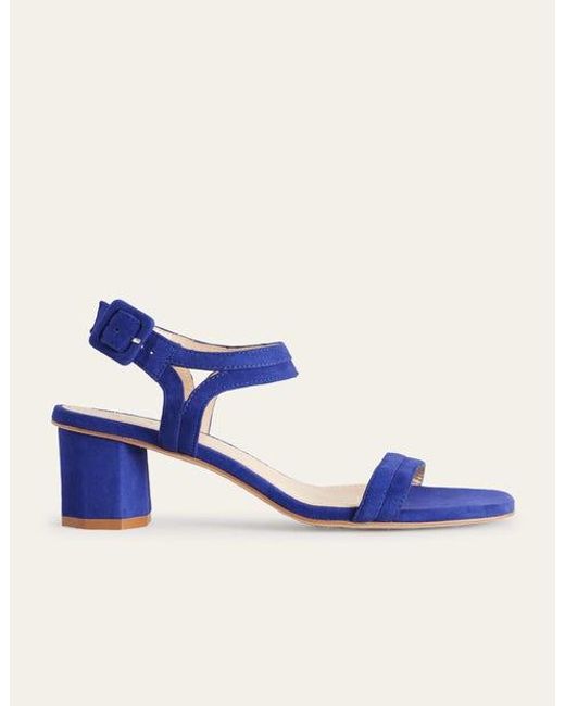 Boden Blue Block-heel Sandals