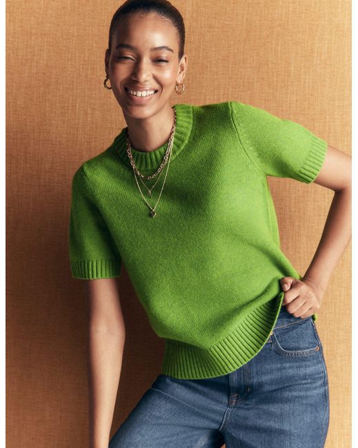 Boden Green Marta Merino Wool T-Shirt