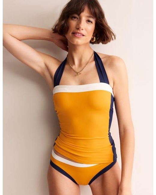 Boden Orange Santorini Tankini-Oberteil Damen