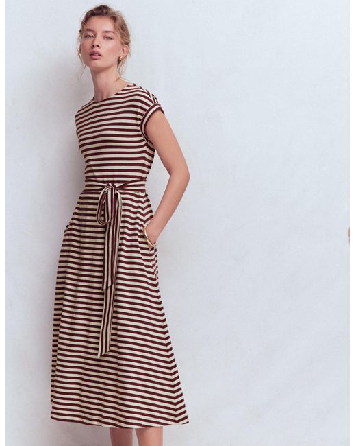 Boden Brown Eve Jersey Midi Dress