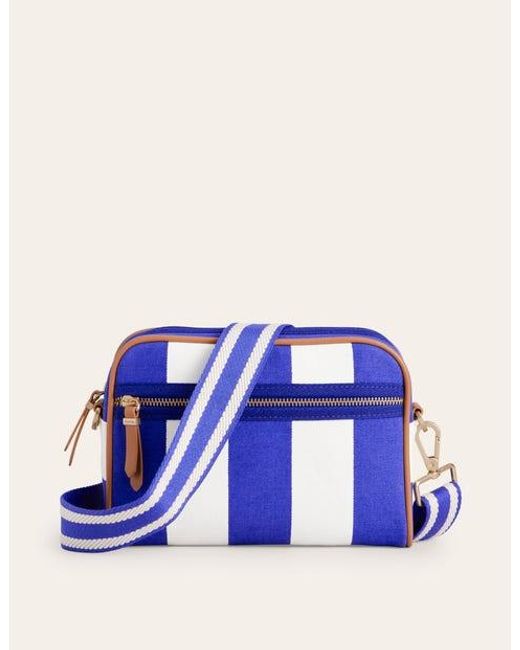 Boden Blue Canvas Cross-body Bag