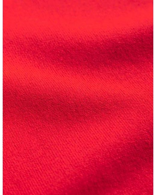 Boden Red Catriona Cotton Crew Jumper