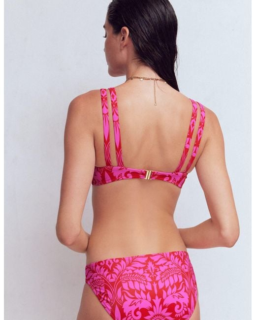 Boden Red Arles Bikini Top