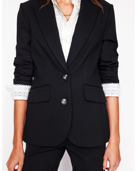 Boden Black Marylebone Ponte Blazer
