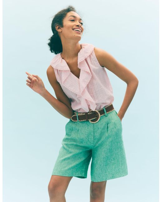 Boden Green Eliza Sleeveless Top