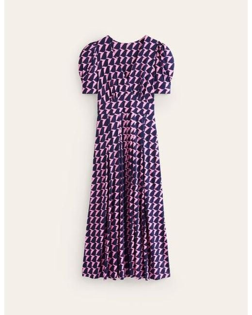 Pleated jersey dress online