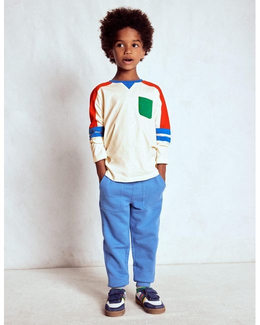 T-Shirt Colourblock-Ivoire Doux Multi Boden pour homme en coloris White