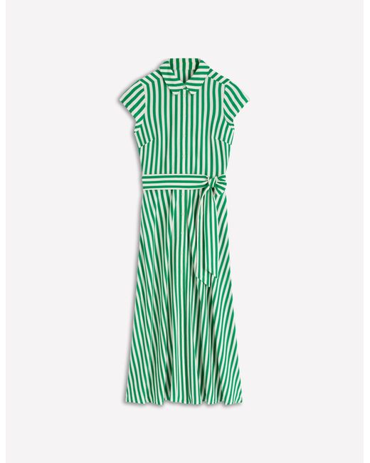 Boden Green Marcia Jersey Shirt Dress