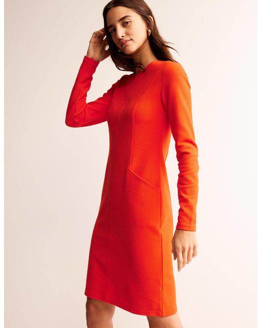 Boden Red Ellen Ottoman Dress