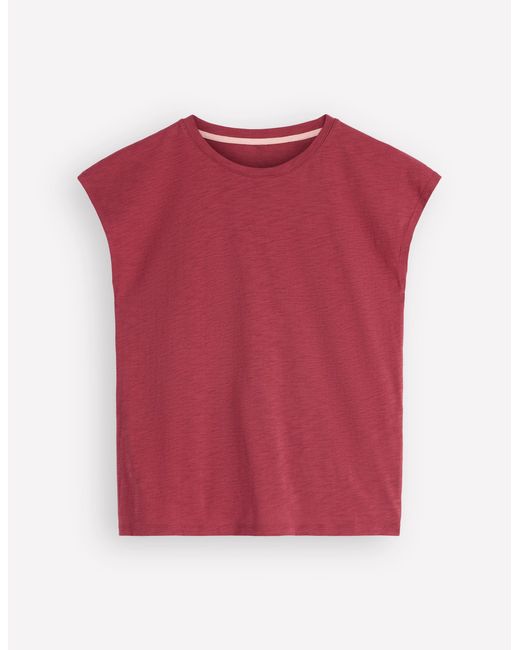 Boden Red Louisa Slub T-Shirt