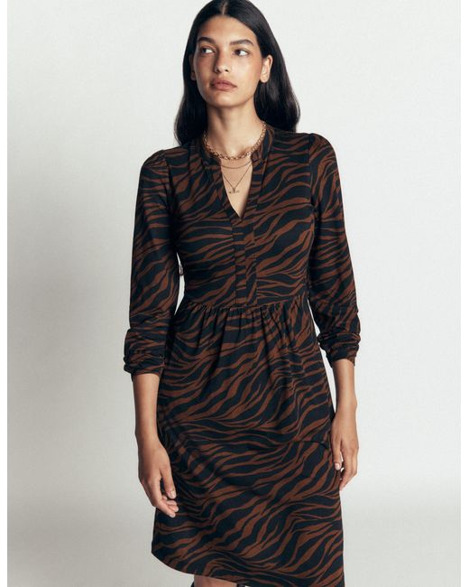 Boden Black Naomi Relaxed Jersey Dress