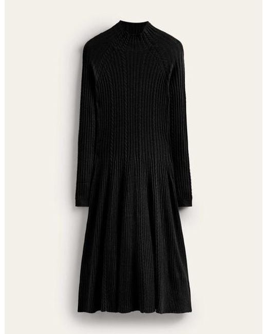 Boden Black Tessa Knitted Dress
