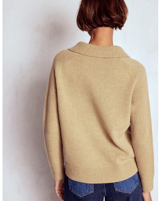 Boden Blue Marion Merino Henley Jumper