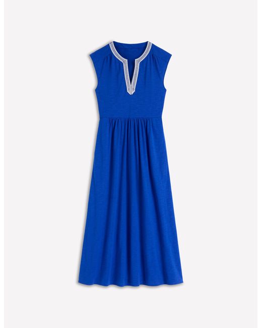 Boden Blue May Jersey Midi Dress