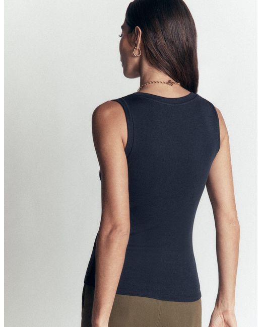 Boden Blue Annie Essential V Neck Vest Top