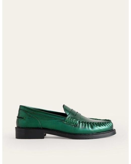 Boden Green Classic Moccasin Loafers