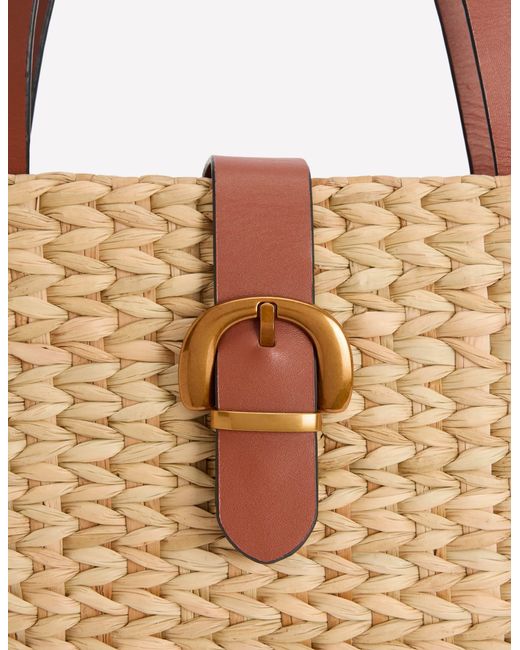 Boden Natural Buckle Tote