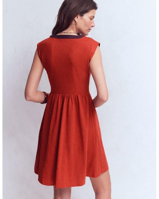 Boden May Embroidered Short Dress